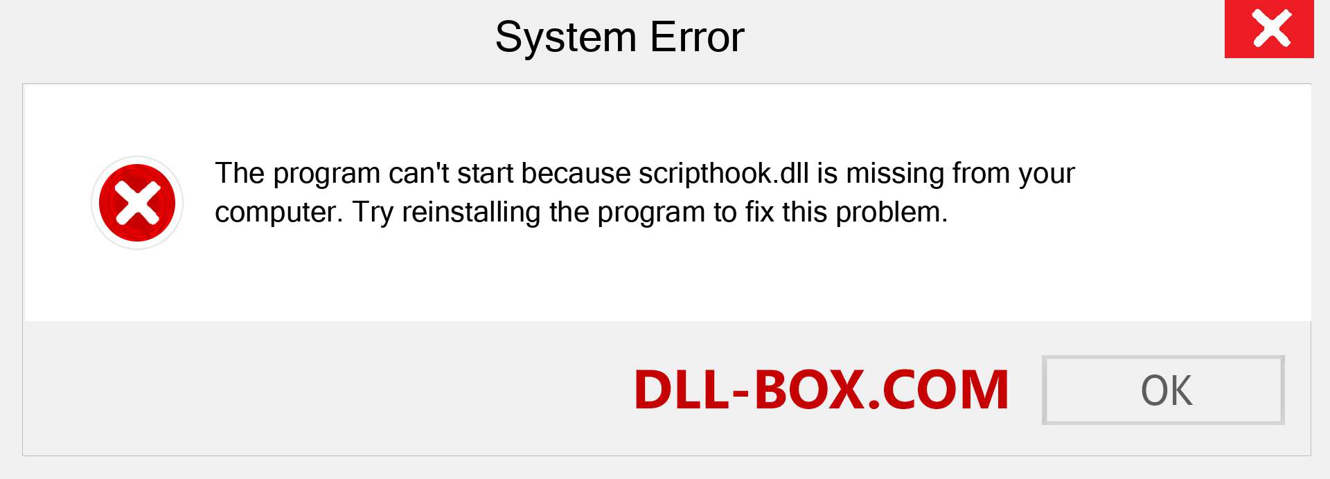 scripthook.dll file is missing?. Download for Windows 7, 8, 10 - Fix  scripthook dll Missing Error on Windows, photos, images